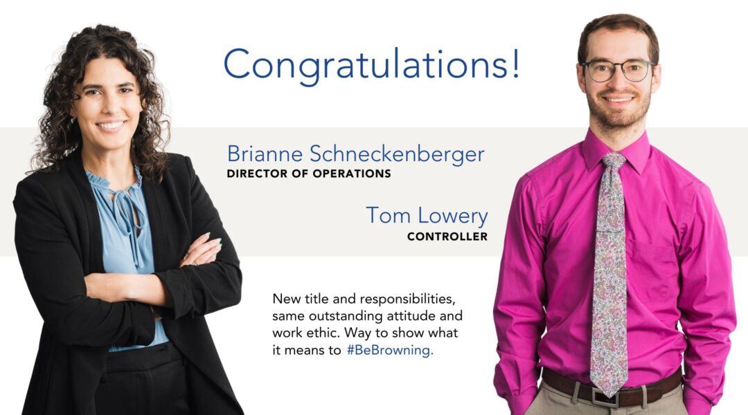 PROMOTED: Brianne Schneckenberger and Tom Lowery